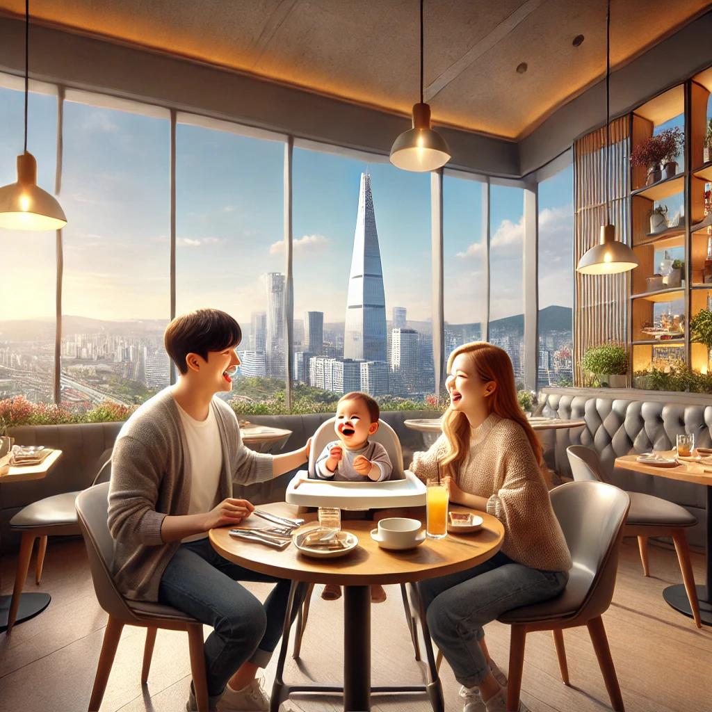 롯데월드타워 맛집 아기랑