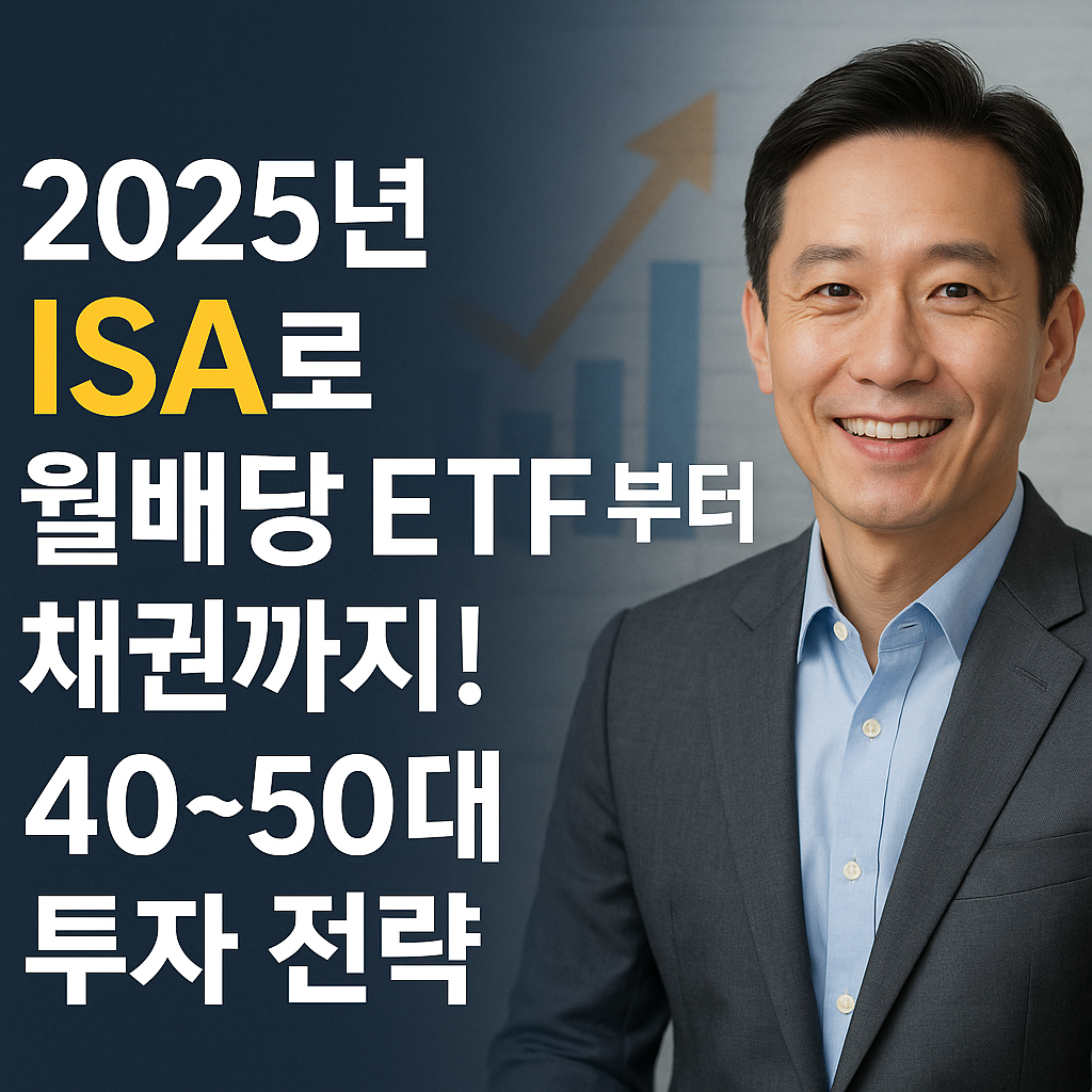 2025년 ISA로 월배당 ETF부터 채권까지! 40~50대 투자 전략