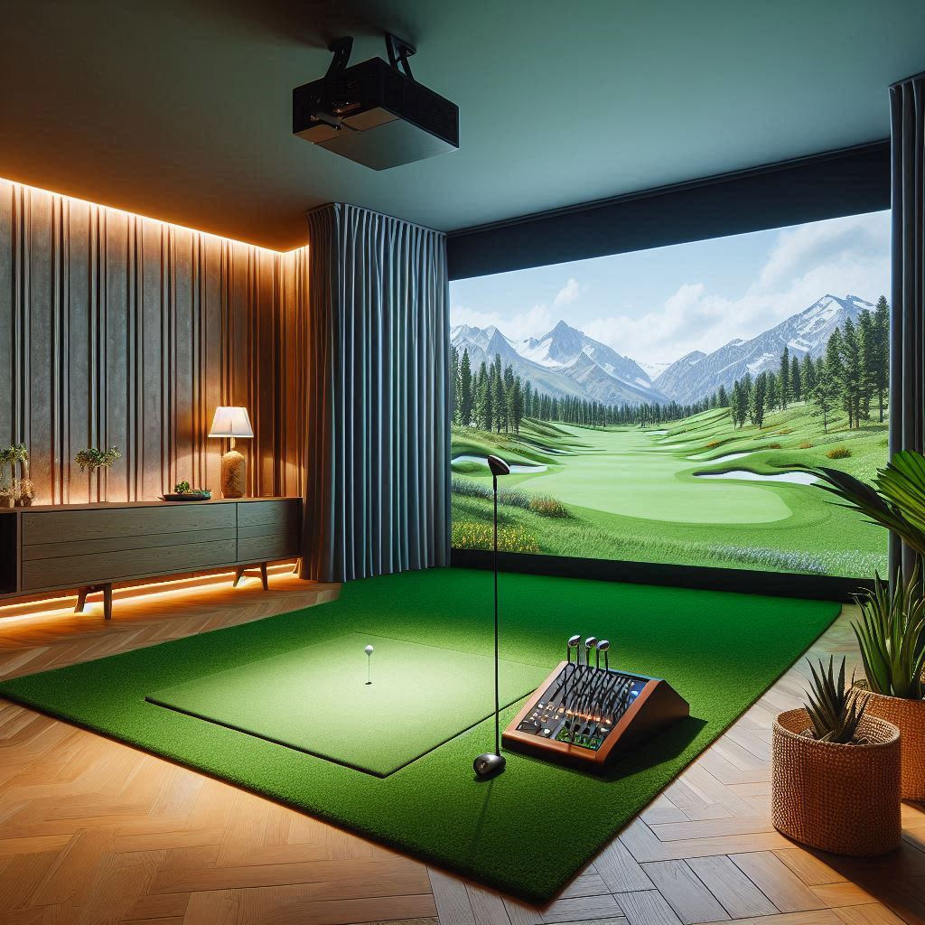 스크린골프장 배경