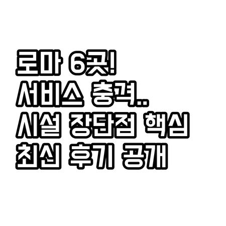 로마 호텔 6곳 프런트 서비스 논란 ..