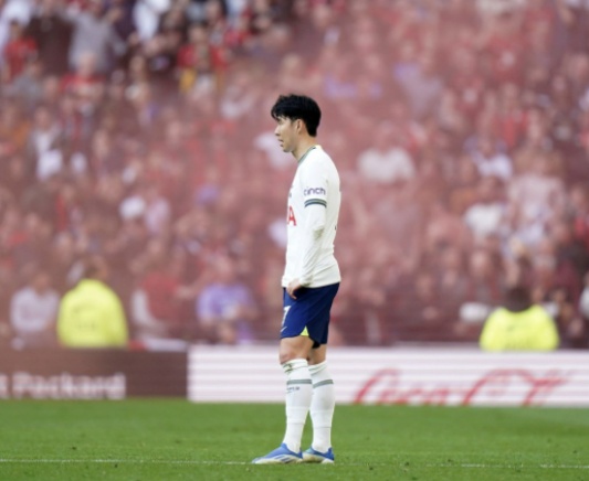 토트넘 본머스전 2대3 패배 후 손흥민의 모습