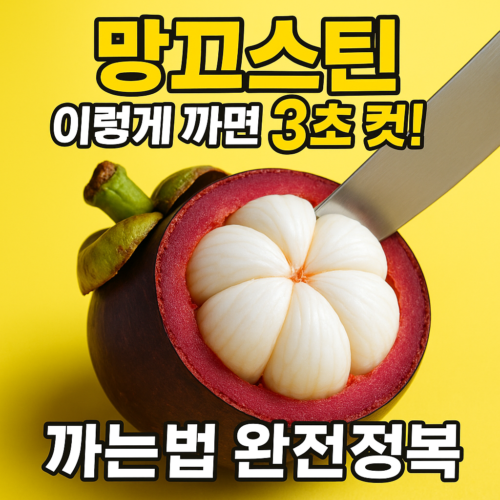 망고스틴 까는법
