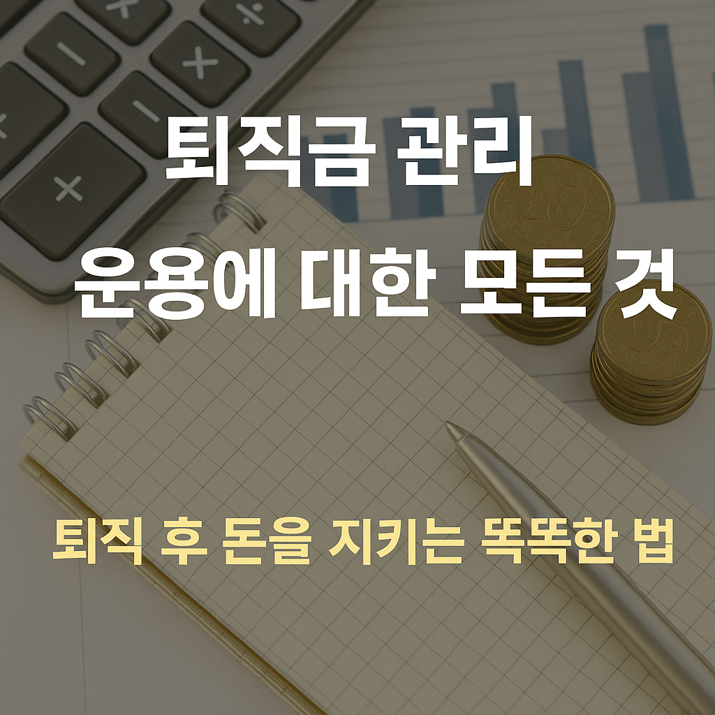 퇴직금 관리 운용에 대한 모든 것 – 퇴직 후 돈을 지키는 똑똑한 방법