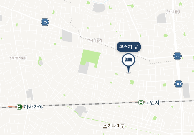 코스기 유 센토 지도