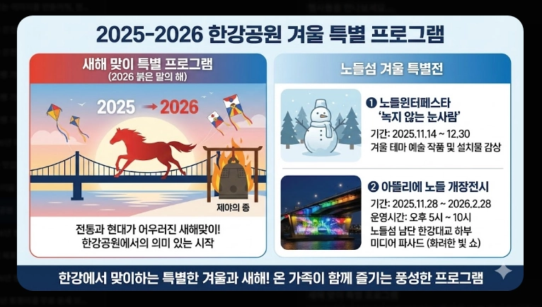 한강공원 겨울 나들이 완벽 가이드 눈썰매·축제 총정리