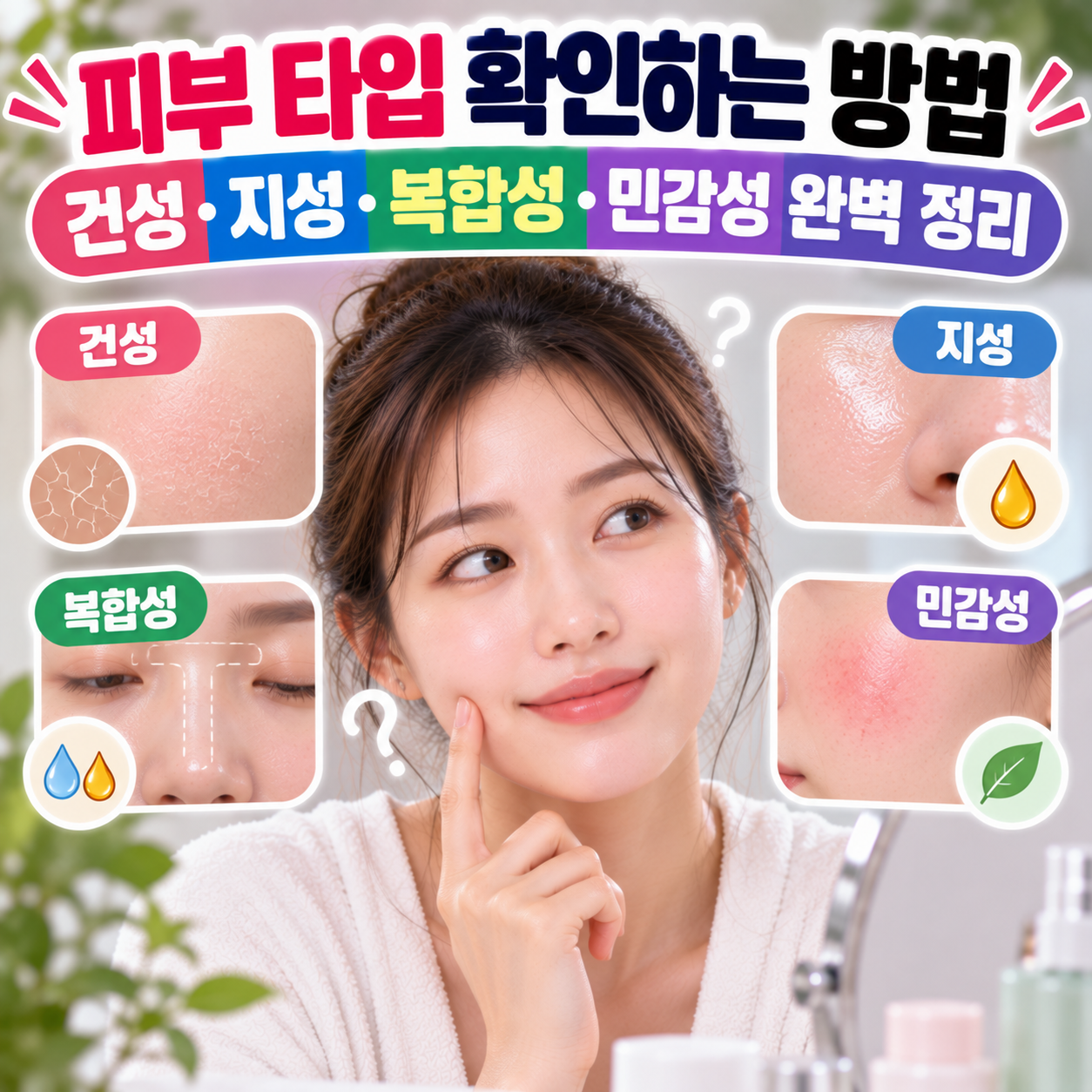 피부 타입 확인하는 방법