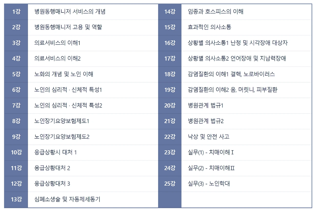병원 동행서비스 자격증