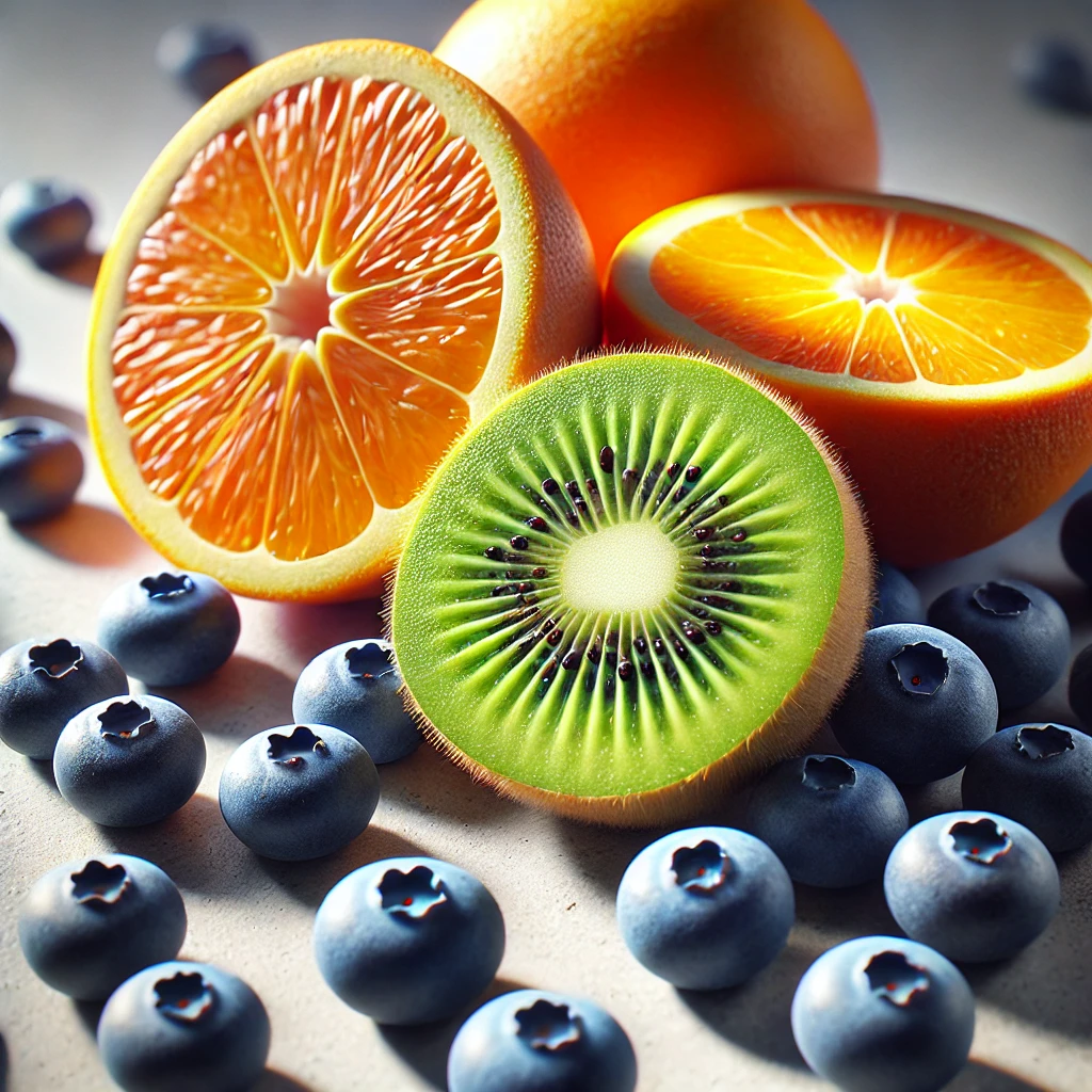 오렌지-블루베리-키위