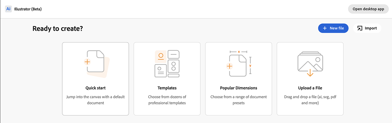 웹용 일러스트레이터
