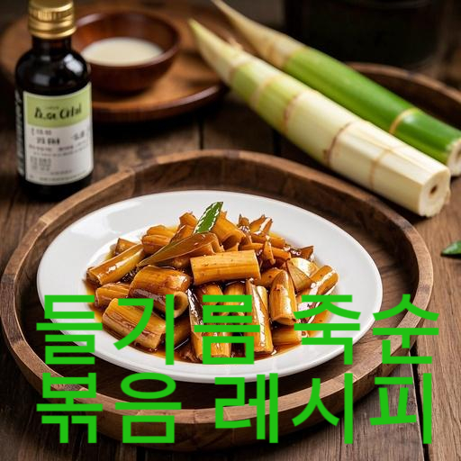 들기름 죽순볶음 레시피
