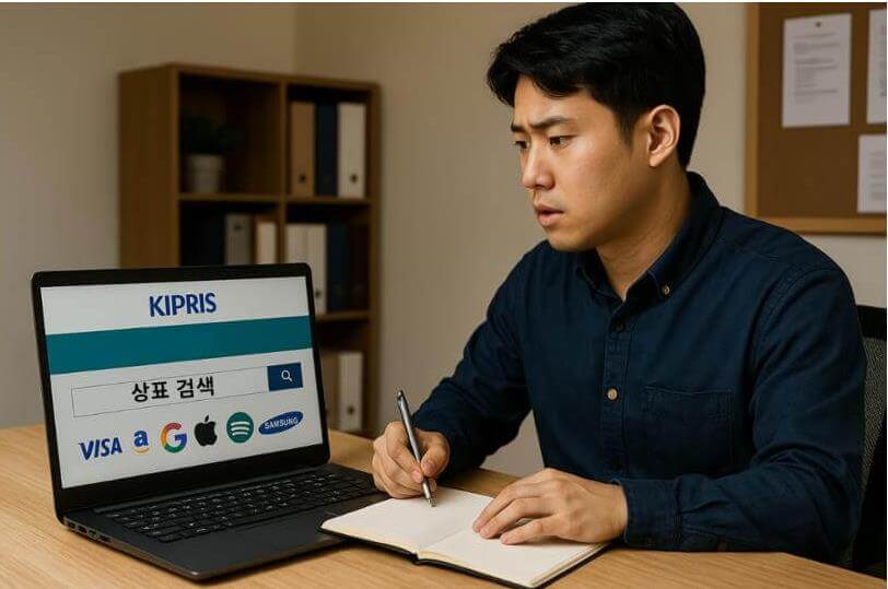 상표 검색을 진행하는 소상공인