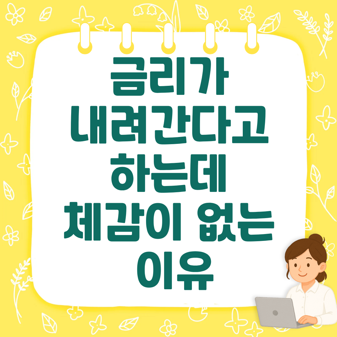 금리가 내려간다고 하는데 체감이 없는 이유