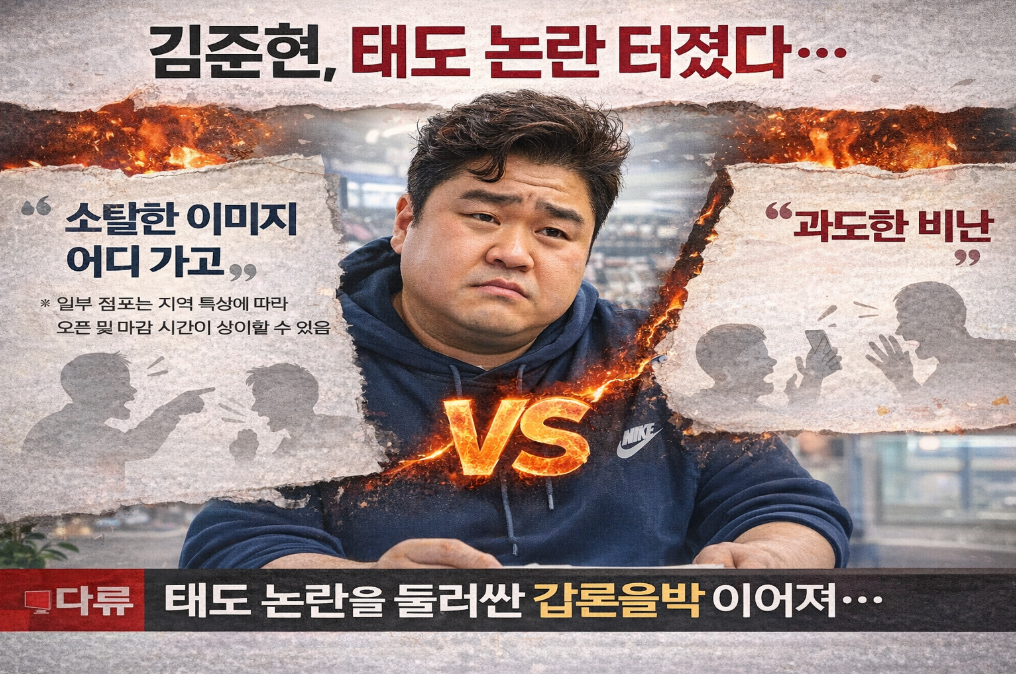김준현 태도 논란, 진실은 무엇일까?