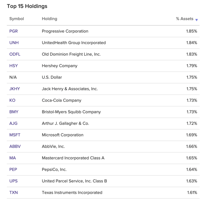 JEPI 포트폴리오 회사들