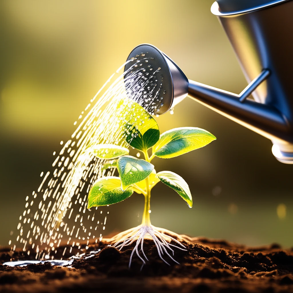 식물 물 주기 핵심: 과습 건조 없이..