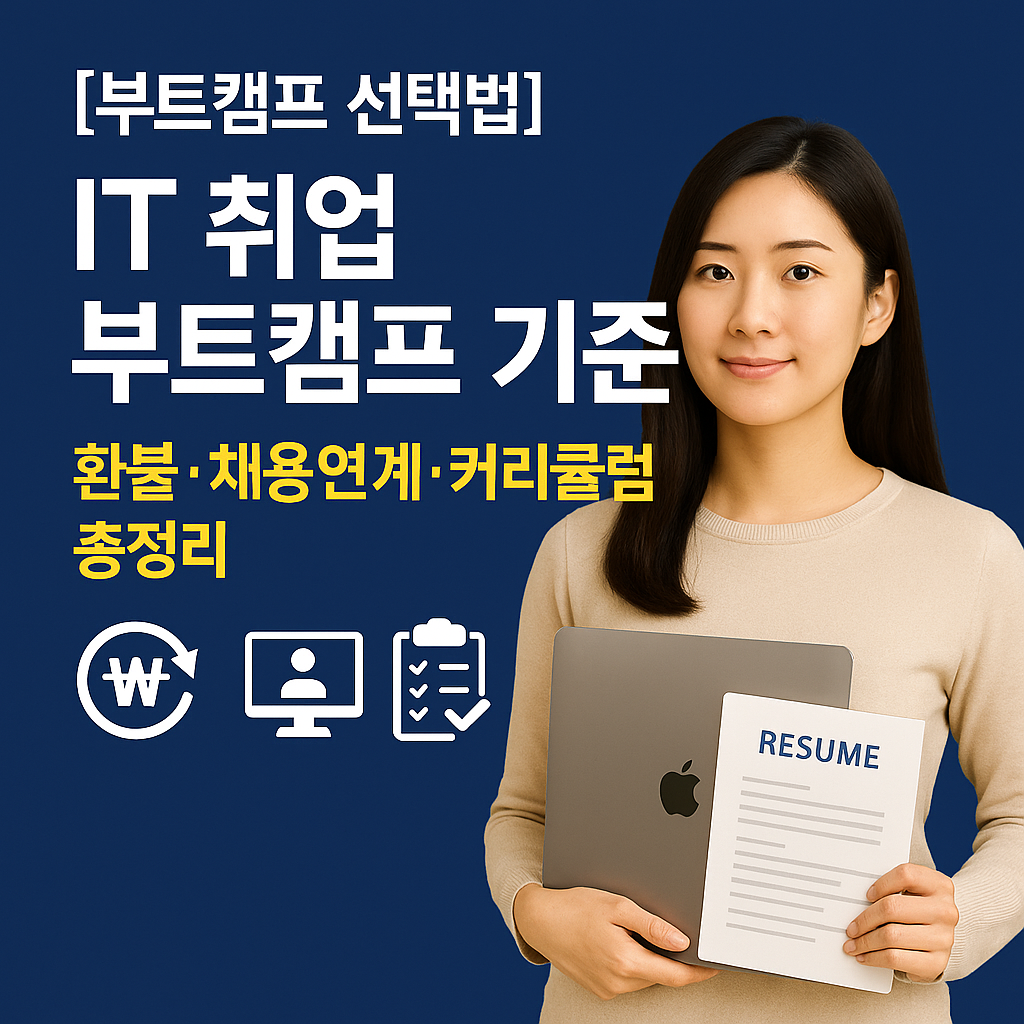 [부트캠프 선택법] IT 취업 부트캠프 기준 ｜ 환불&middot;채용연계&middot;커리큘럼 총정리