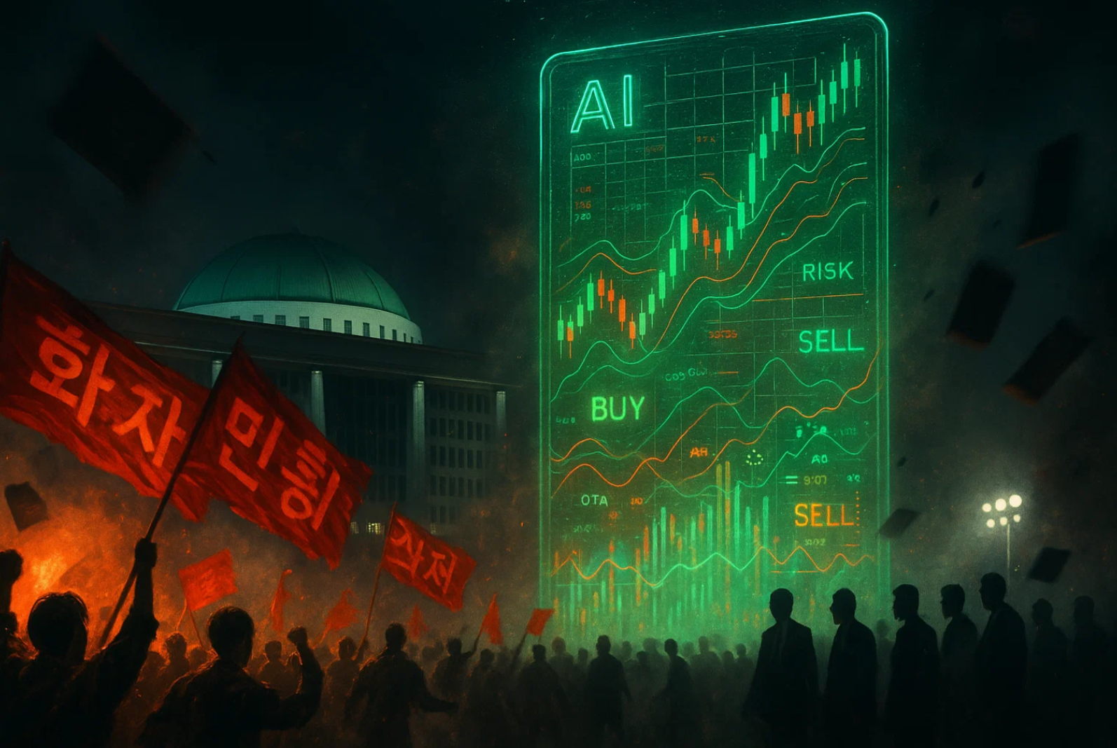 정치 리스크 폭발! 다음 투자 타이밍은 AI가 예측한다? 관련 사진