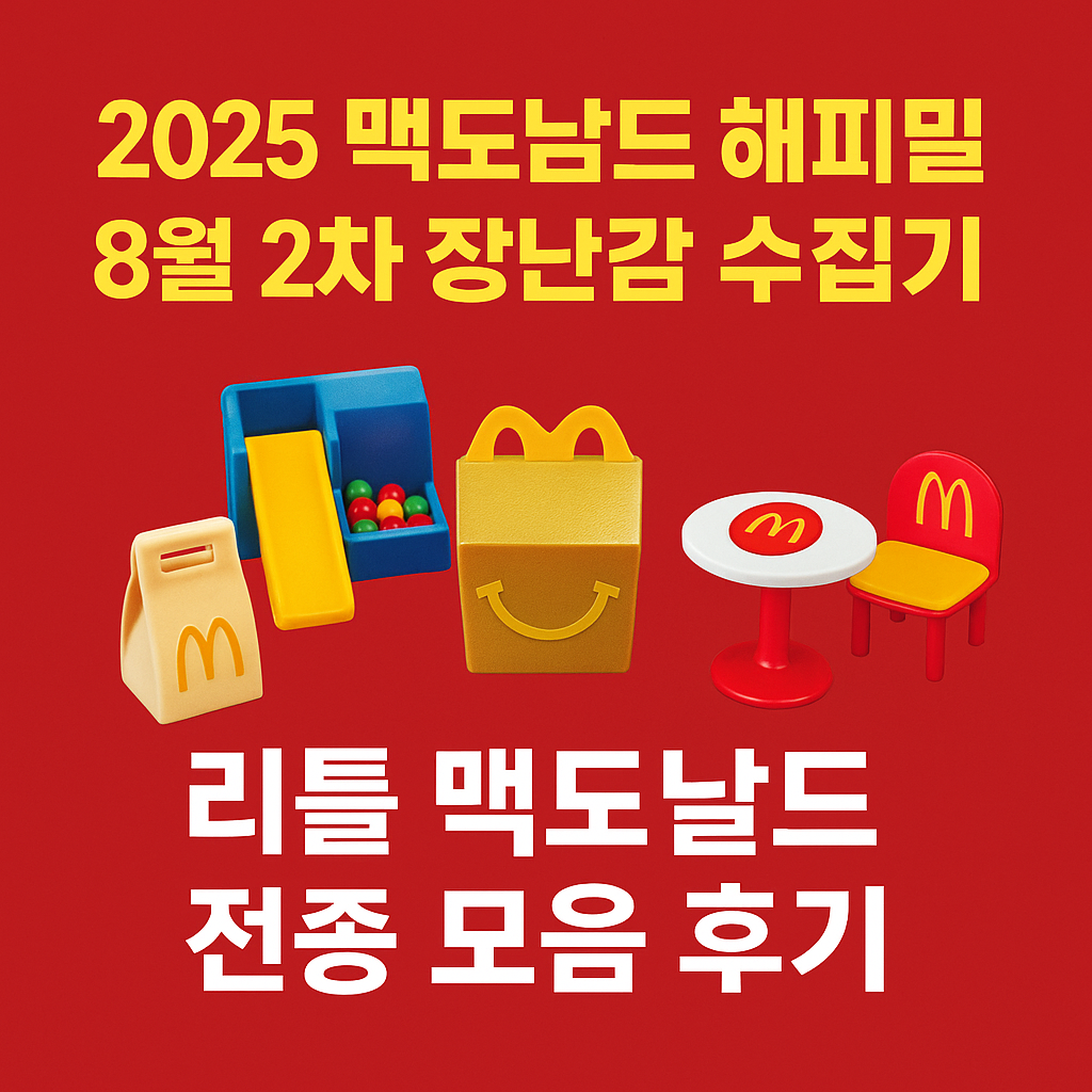 2025맥도날드 해피밀 8월 2차 수집기