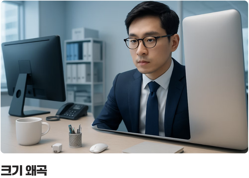 안개가 낀 듯 뿌연 시야