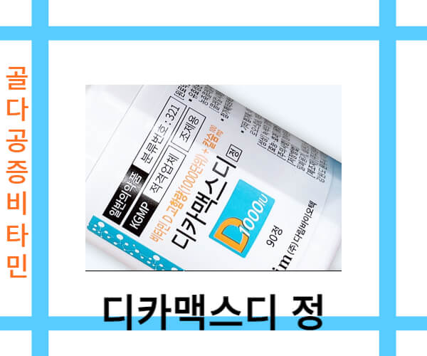 골다공증 비타민제 디카맥스디 정