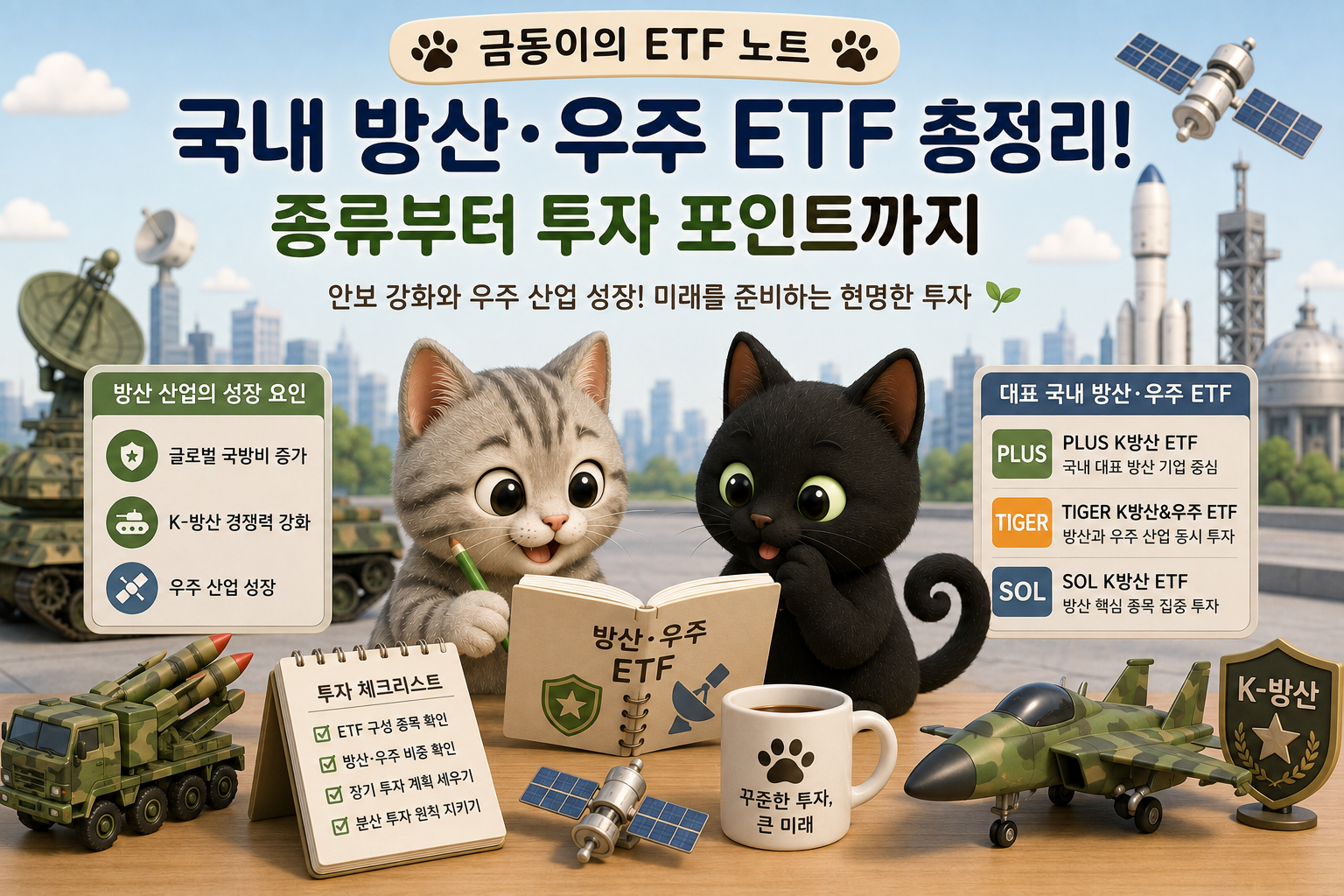 국내 주식ETF 방산.우주 관련 내용