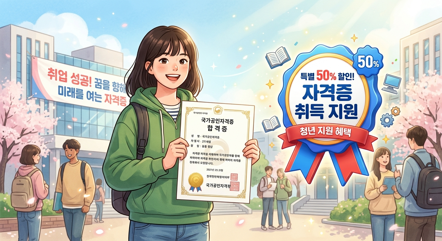 2026 국가기술자격시험 응시료 지원 완벽 가이드: 반값 할인받고 취업 스펙 확실하게 높이자!