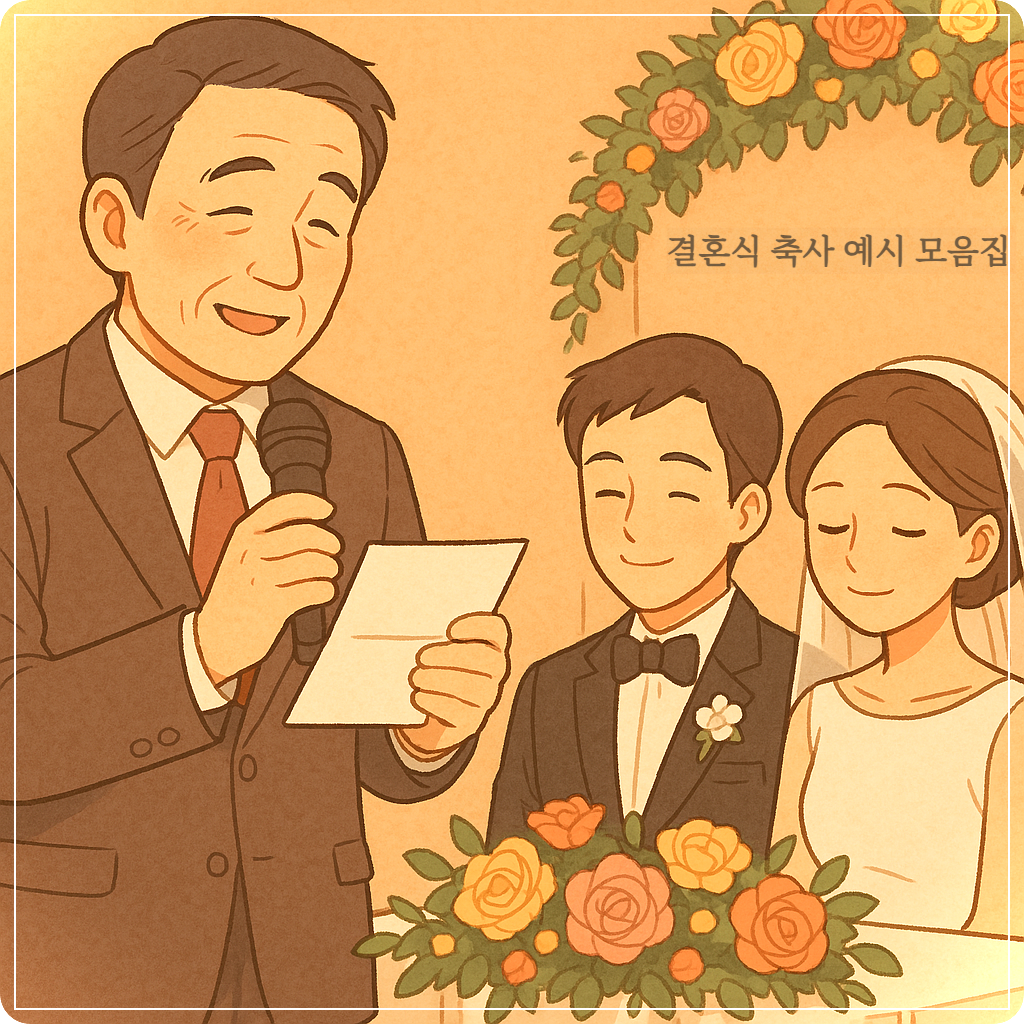 아들, 딸 결혼식 축사