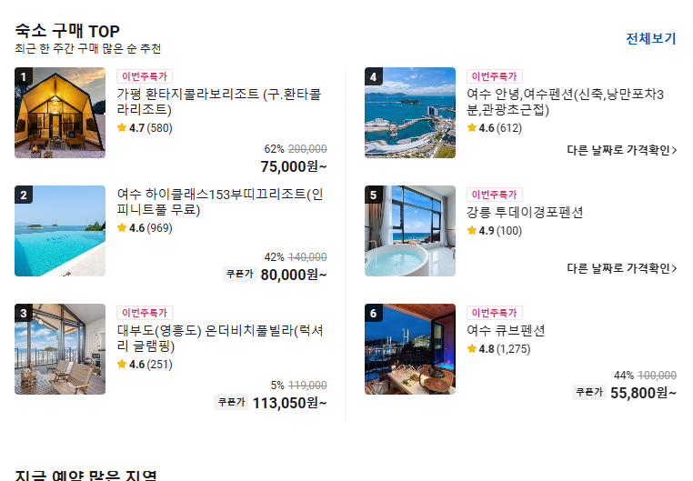 야놀자 펜션