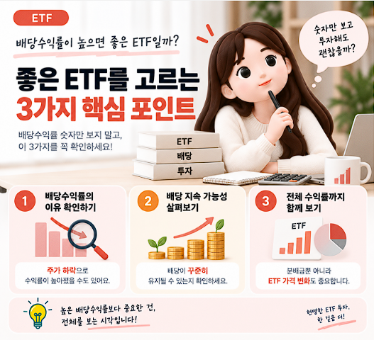 배당수익률이 높으면 좋은 ETF일까? 고배당 ETF 투자 전 확인할 점