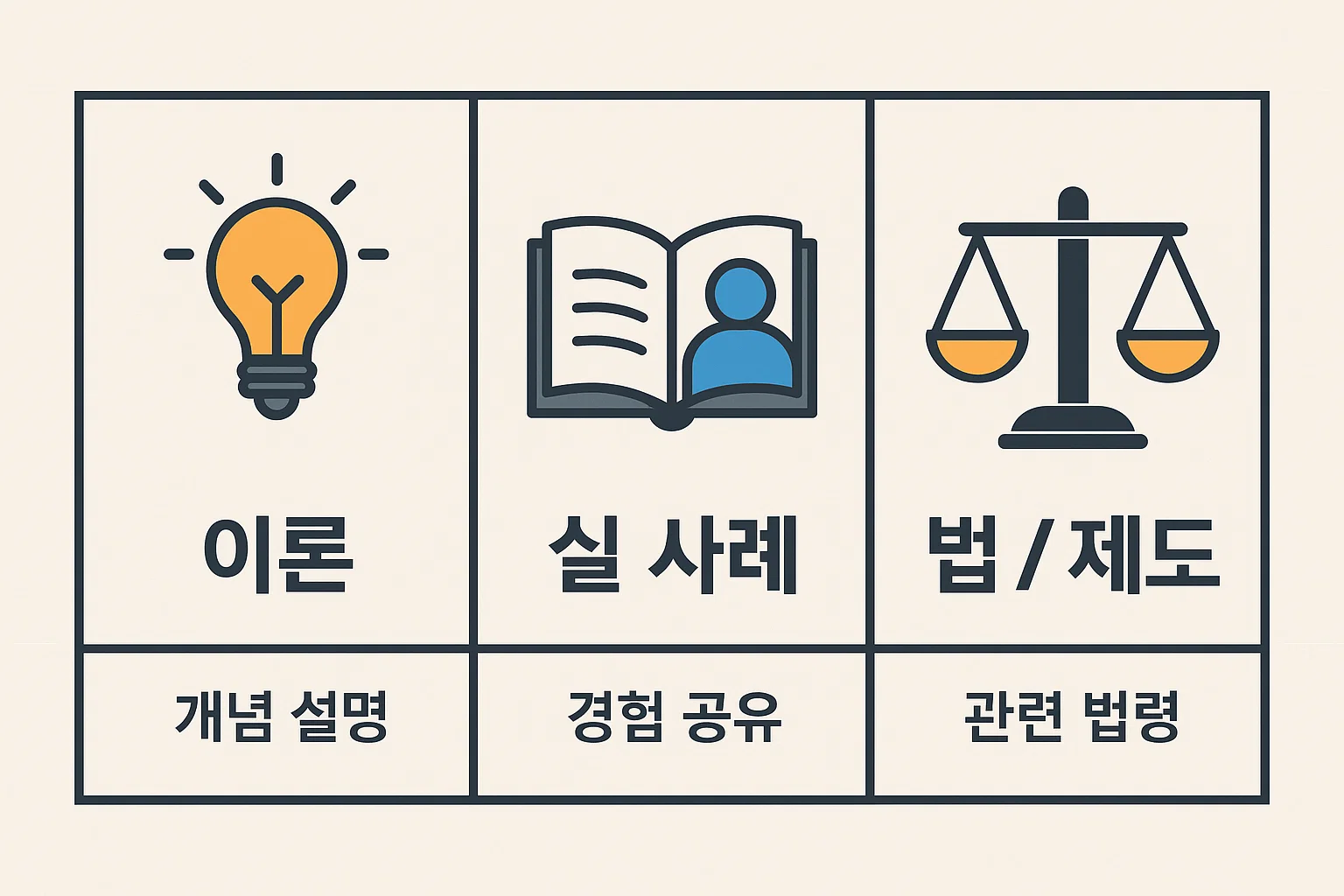 사회복지사 1급 시험과목을 교시별로 나누어 이론&middot;사례&middot;법제 영역의 출제 성향 차이를 비교 분석한 이미지입니다