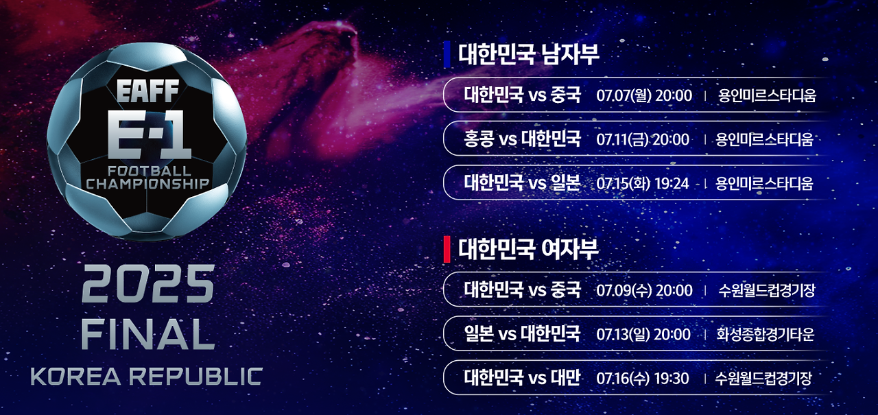 동아시안컵 일정표