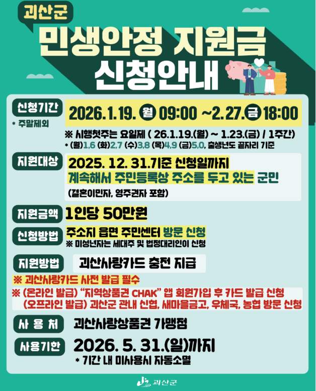 민생안정지원금 신청