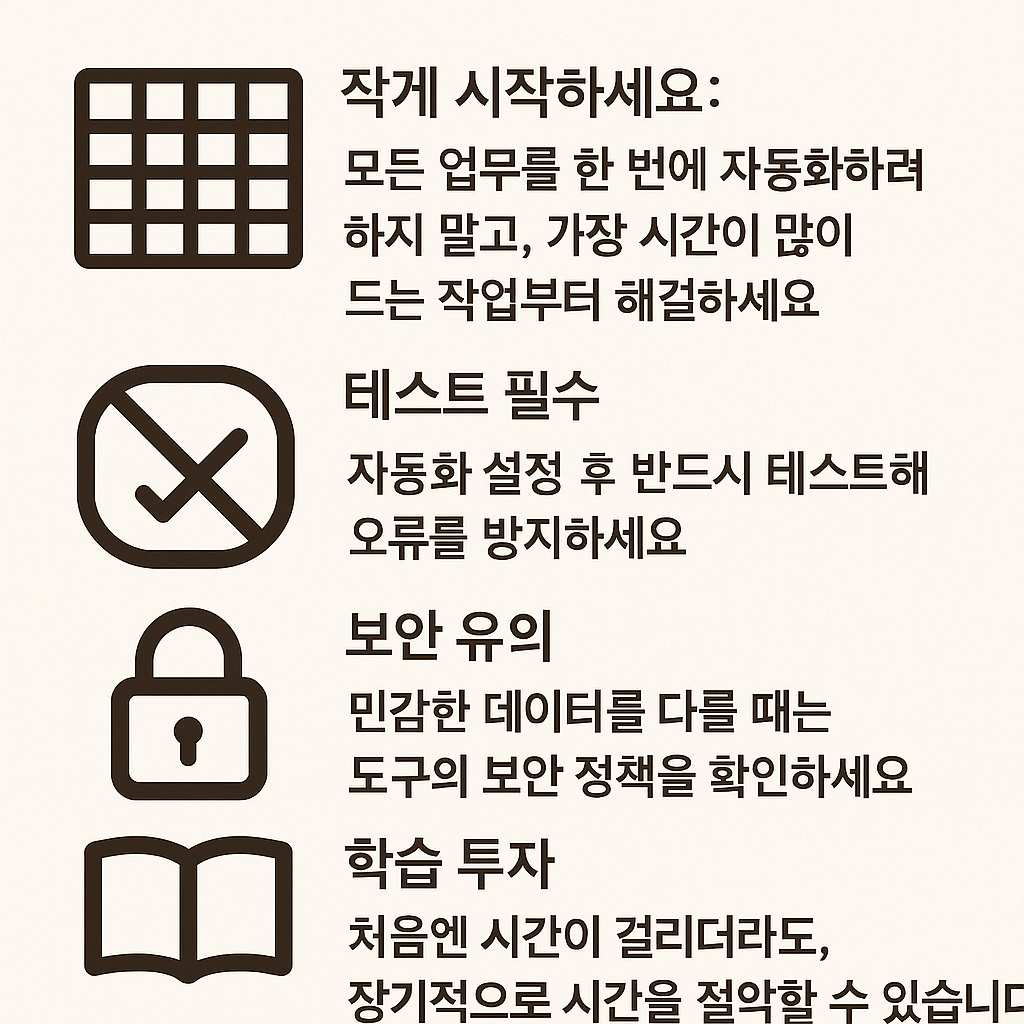 업무 효율을 2배로! 비개발자를 위한 자동화 팁