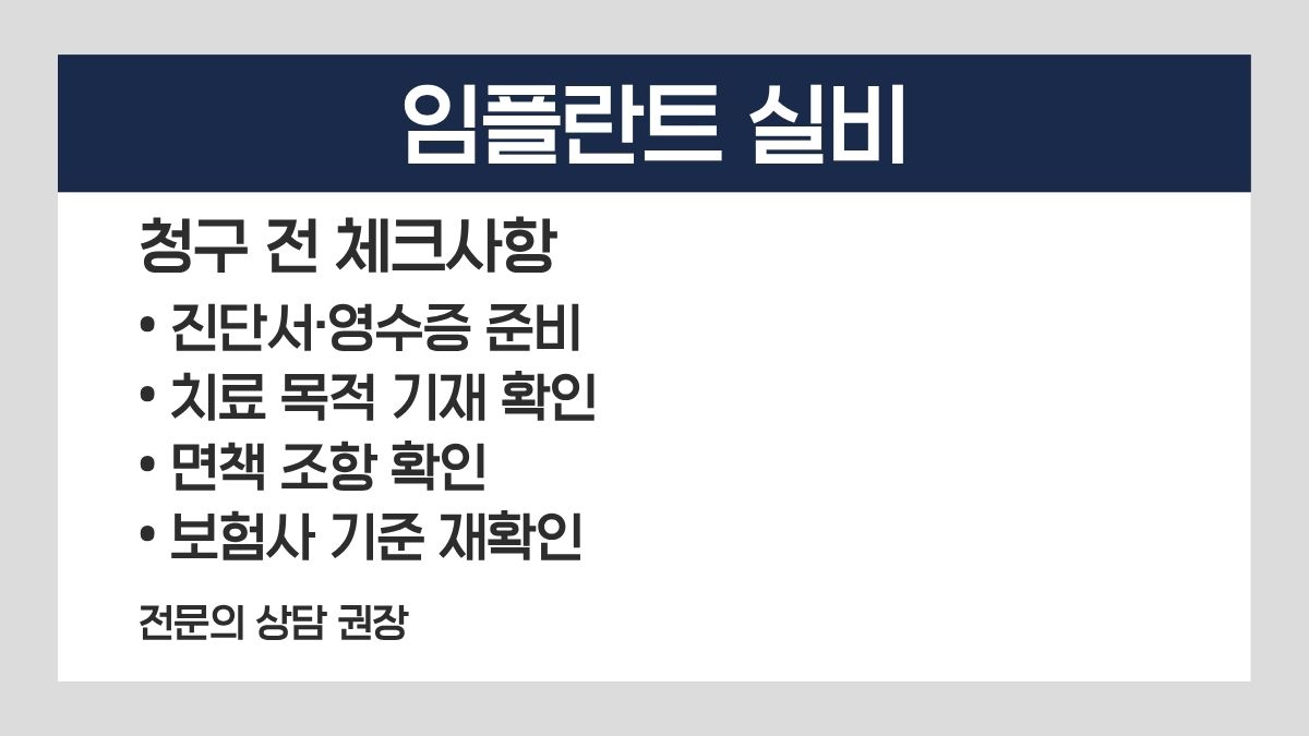 임플란트 실비
