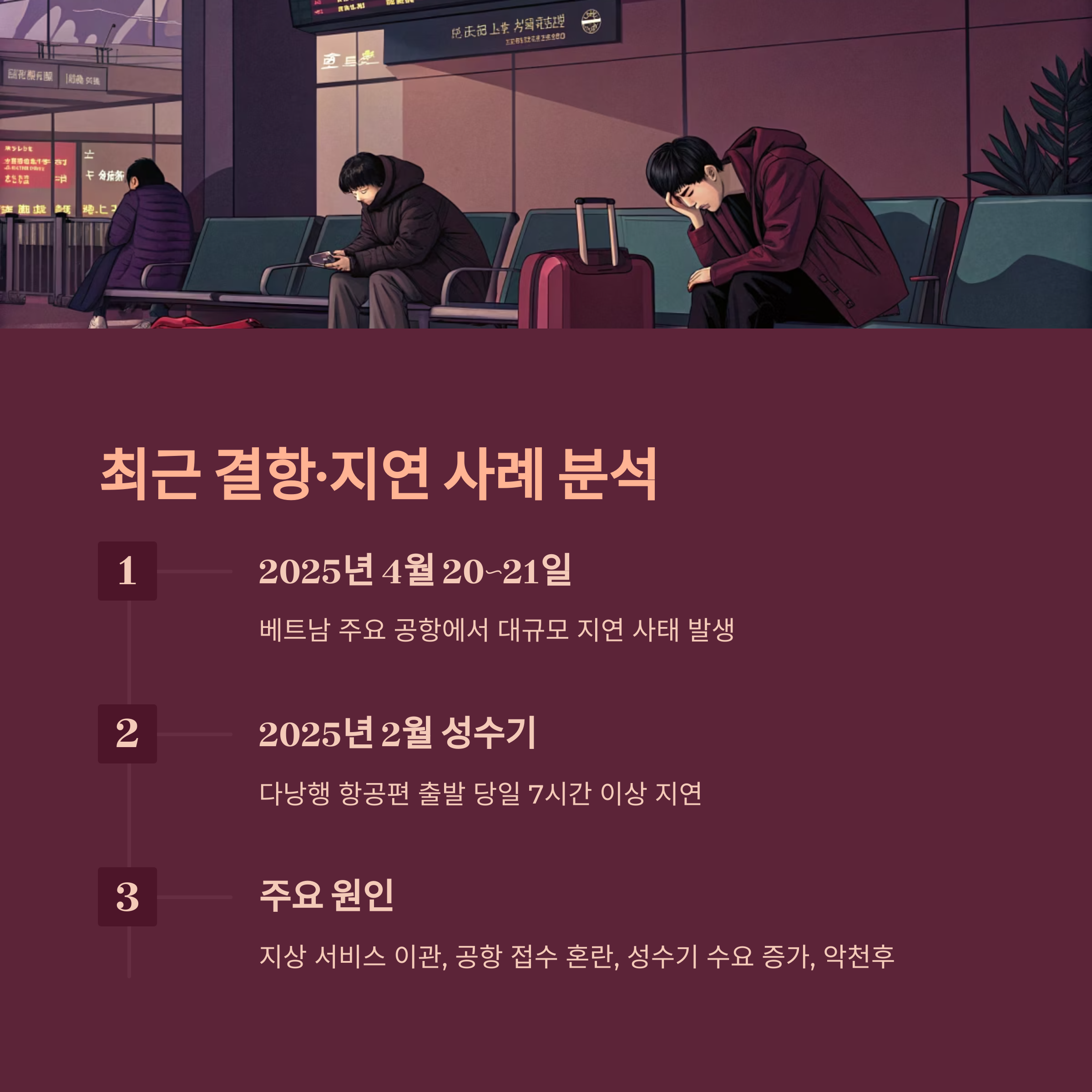 최근 결항,지연 사례 분석