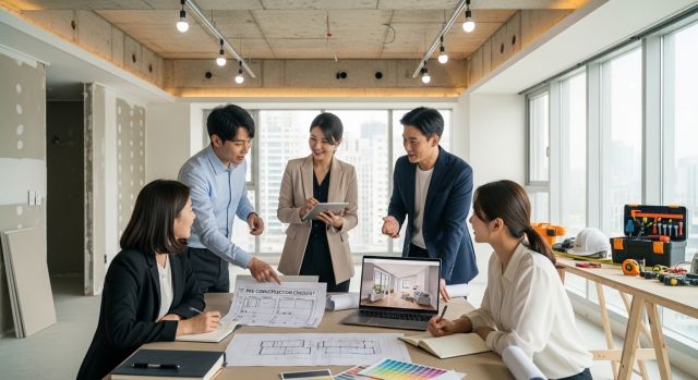 리모델링 공사 전 체크리스트와 사전 준비 과정 설명 이미지