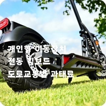 개인형 이동장치 전동 킥보드 도로교통법 과태료