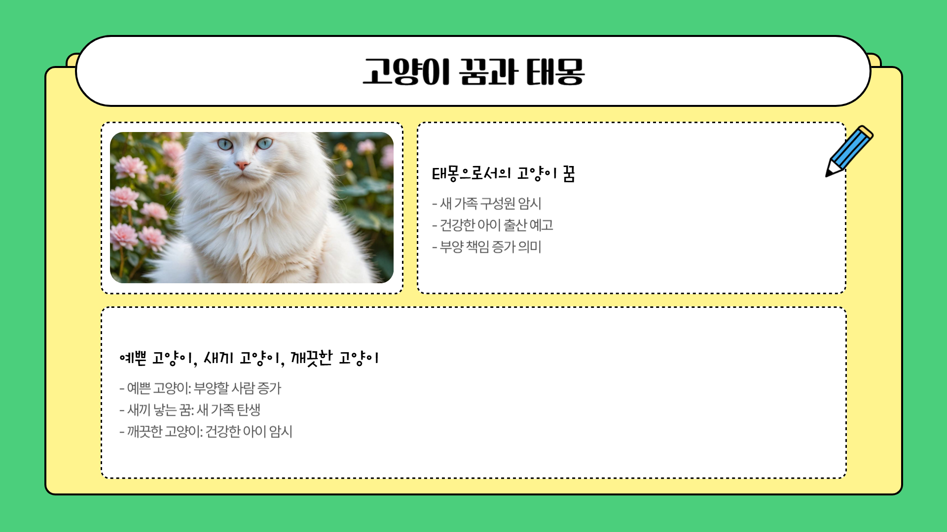 고양이 꿈해몽