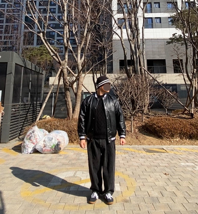데일리룩('26.2.2.)루오에스펙 울니트햇 벙거지 버킷햇, 에이징씨씨씨 스타디움 재킷, 무신사스탠다드 아란케이블 니트, 무신사스탠다드 벌룬 팬츠, 컨버스 올스타 클래식 트레이너