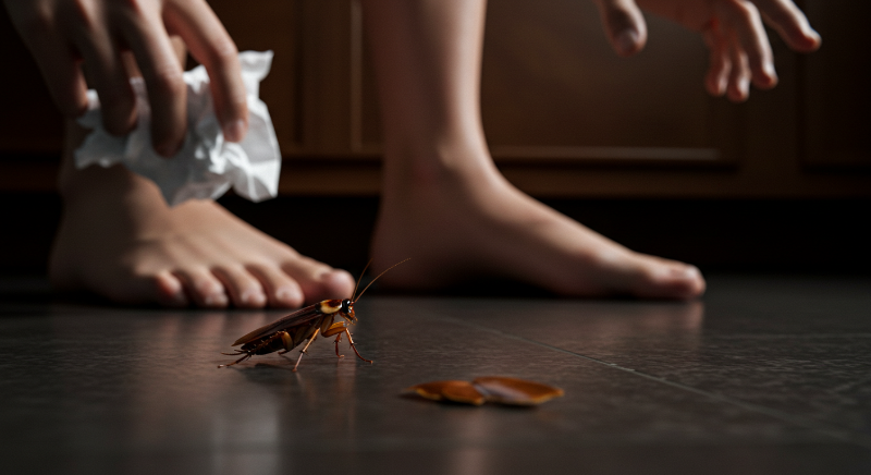 바퀴벌레-화장실