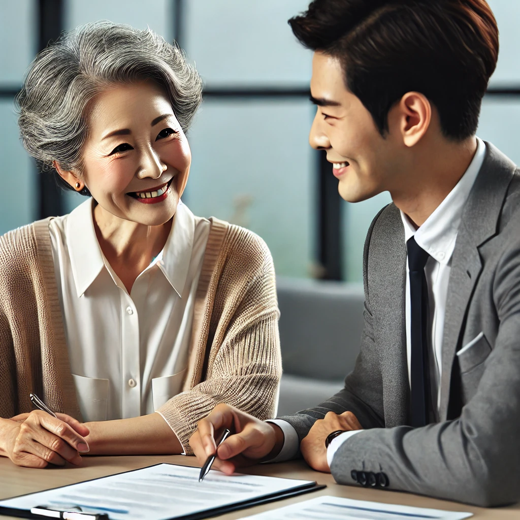 사무실_보험상담_여성