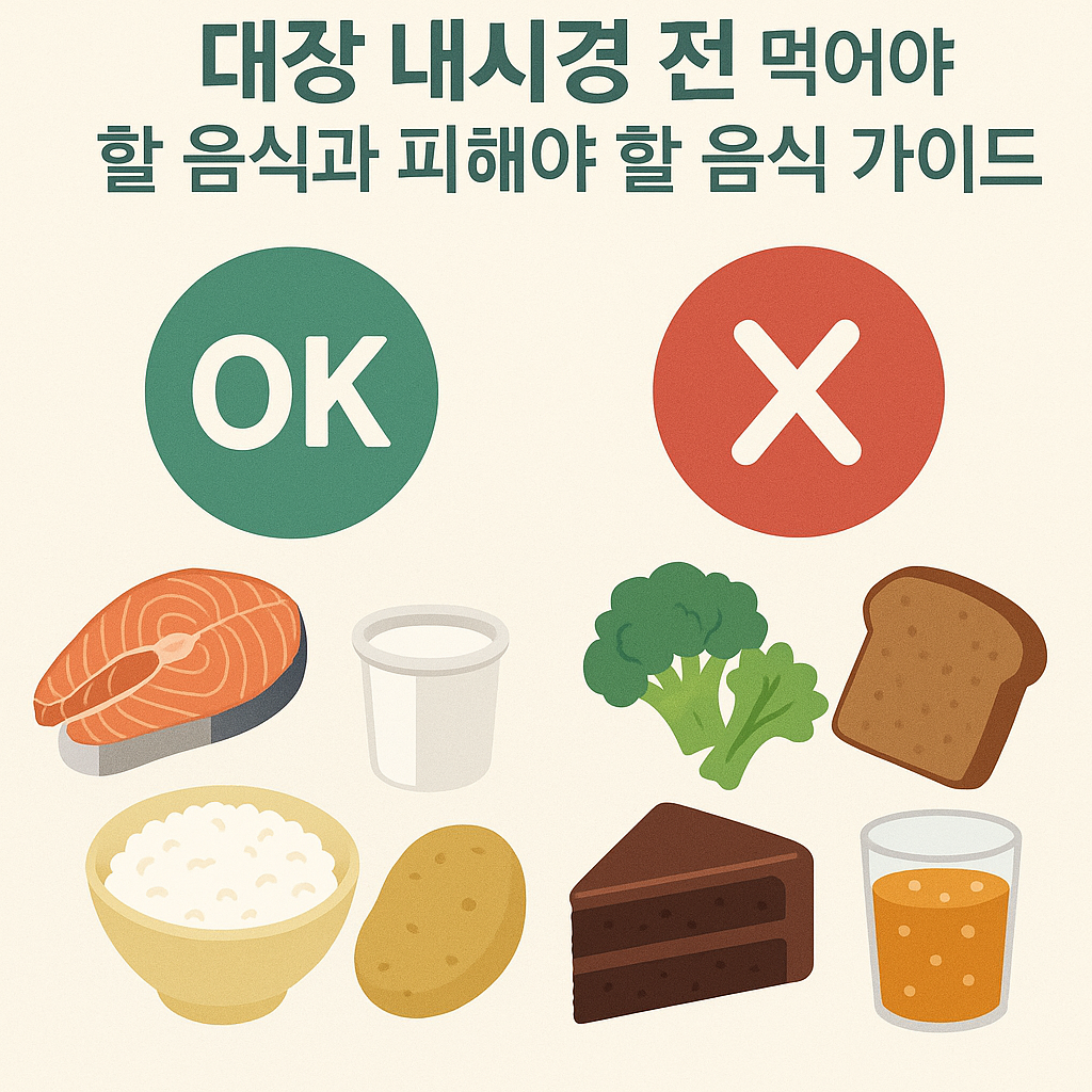 대장 내시경 전 먹어야 할 음식과 피해야 할 음식