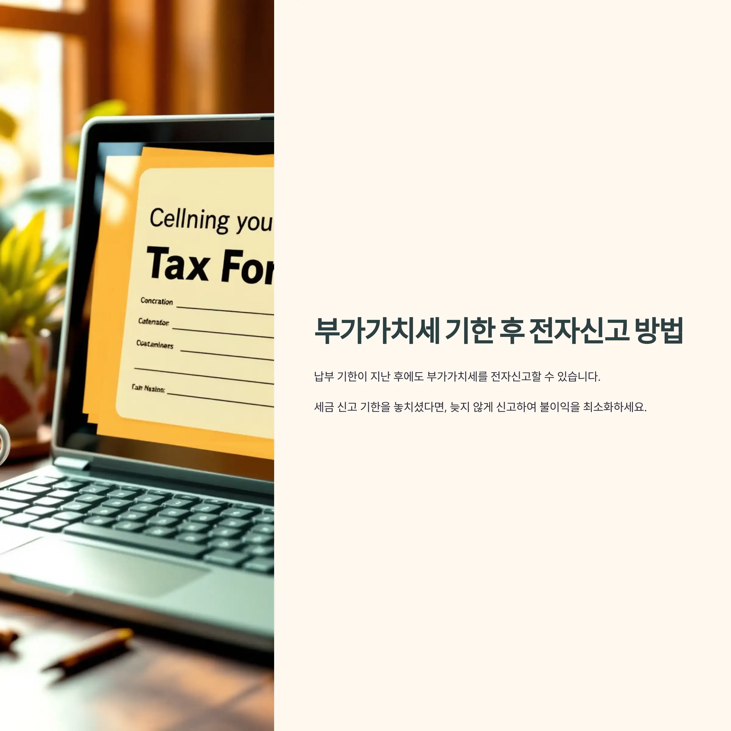 부가가치세 기한 후 신고 방법