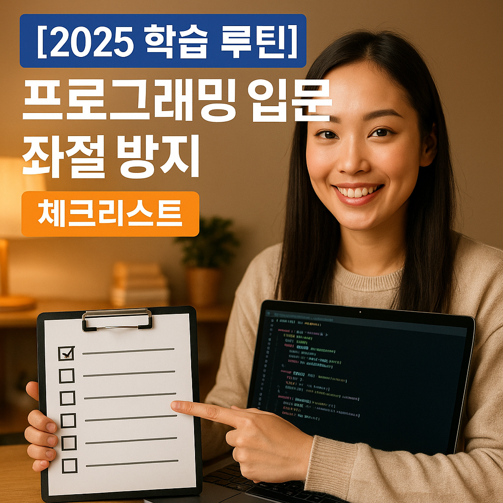[2025 학습 루틴] 프로그래밍 입문 좌절 방지 ｜ 하루 실천법