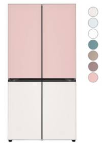 [색상선택형] LG전자 디오스 오브제컬렉션 4도어냉장고 M874AAA031 글라스 방문설치