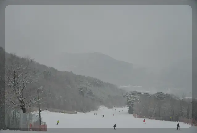 무주 덕유산 슬로프
