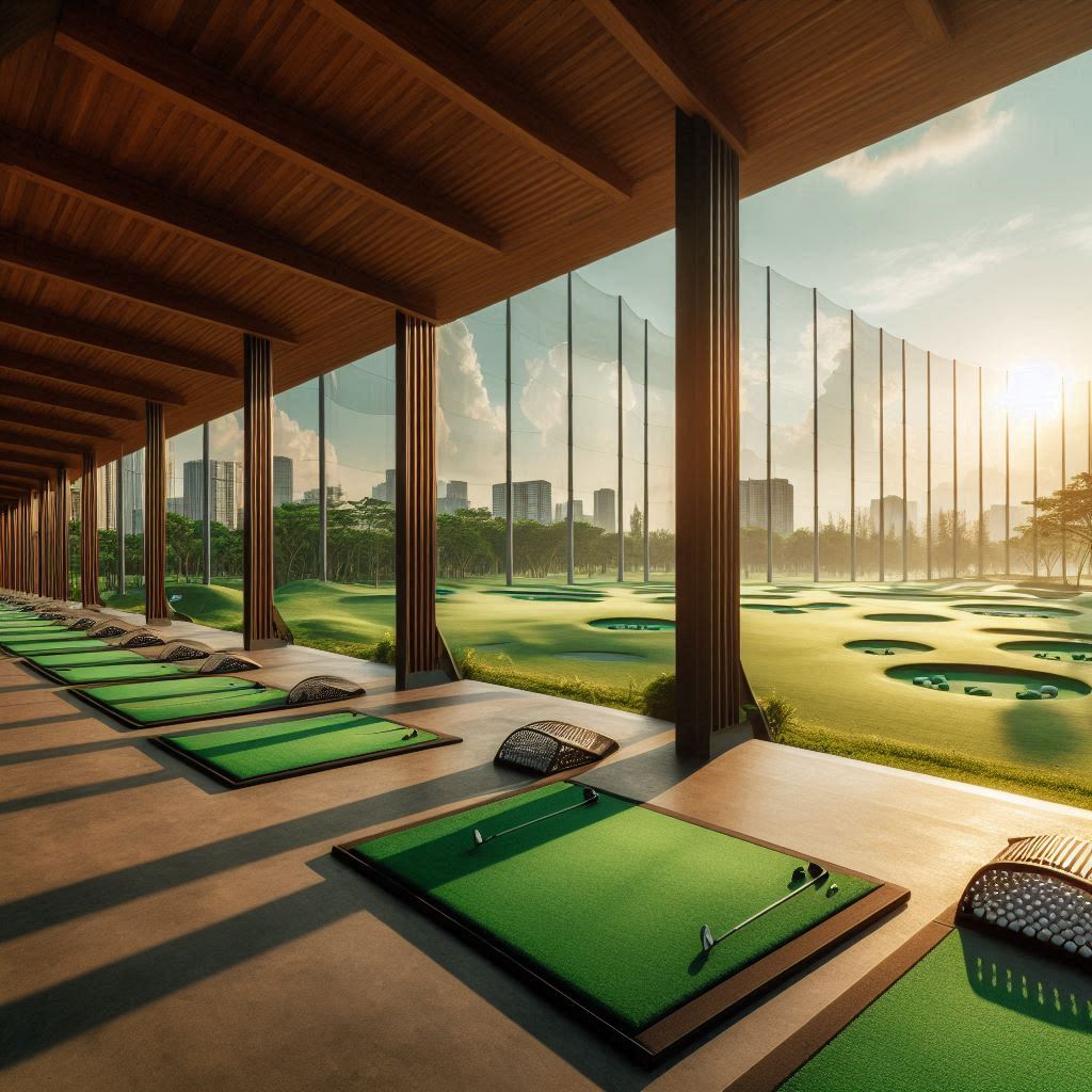 실외골프연습장 배경