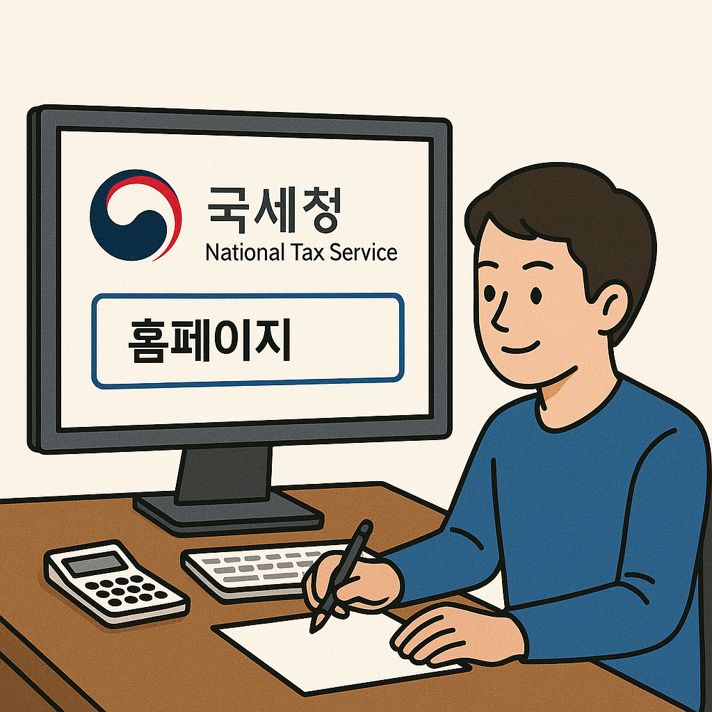 홈택스 사이트에서 세금신고하는 프리랜서