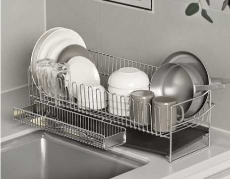 올스텐 자동 물빠짐 초슬림 식기건조대