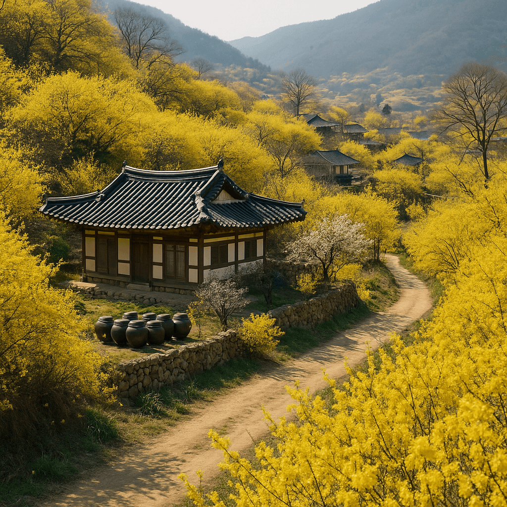 구례 산수유 마을에서 즐기는 노란 봄꽃 여행의 낭만